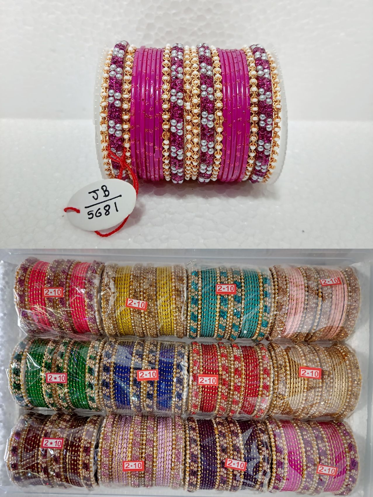 Indiamart Single Line Diamond Bangles Price Gold Plated Pacheli