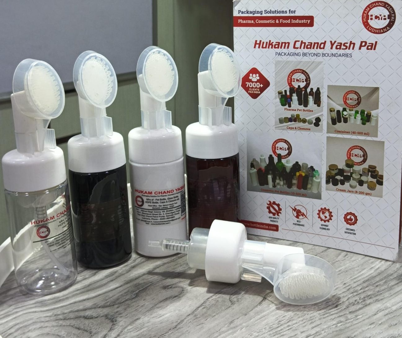 100ml Foaming Facewash Bottles | HUKAM CHAND YASH PAL