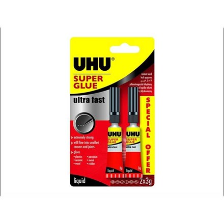 UHU Strong And Safe Super Glue Adjustable Super-strong And Fast
