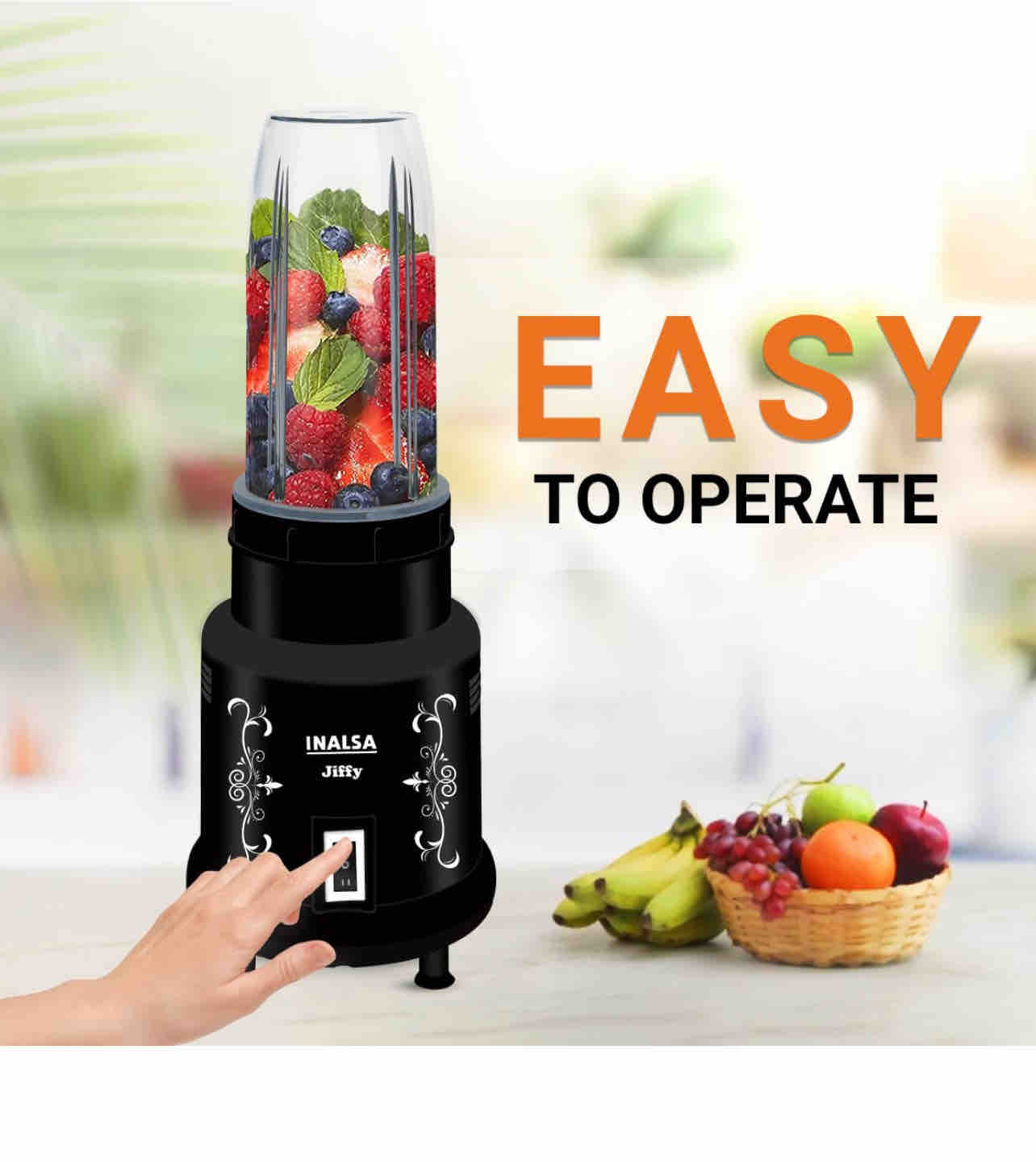 1200 Watt Inalsa Juicer Mixer Grinder Food Processor Inalsa Nutri