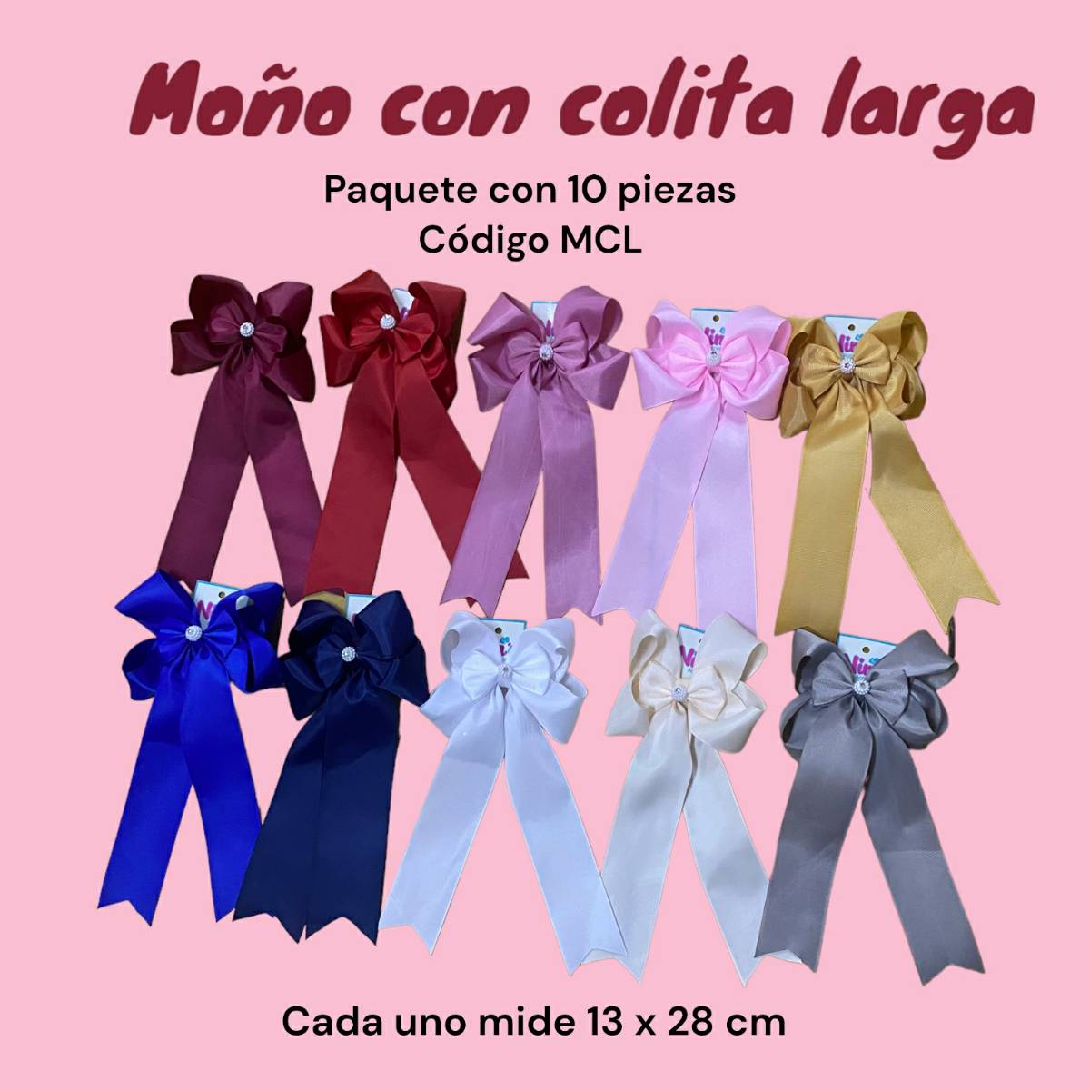 Moño con colita larga | Nin Accesorios