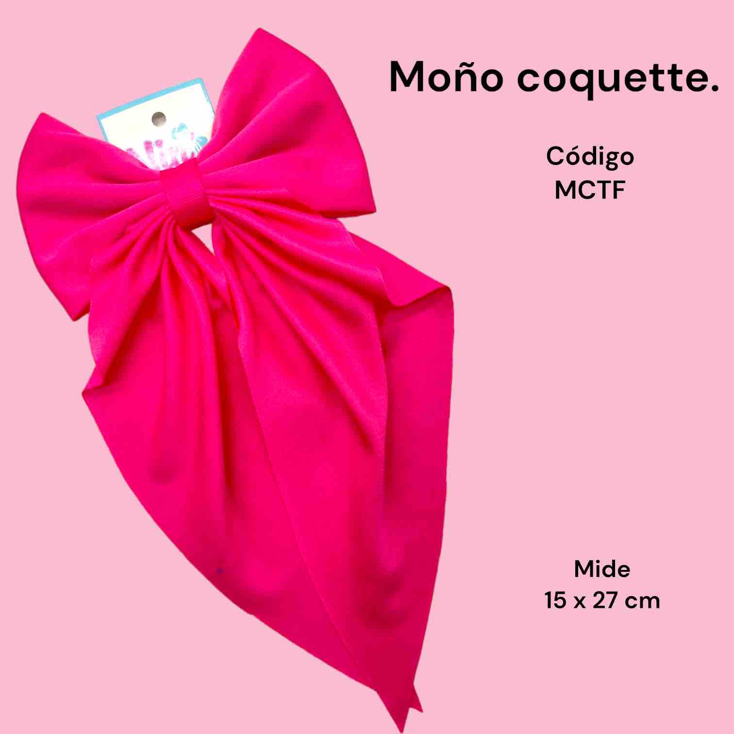 Moño coquette fiusha | Nin Accesorios