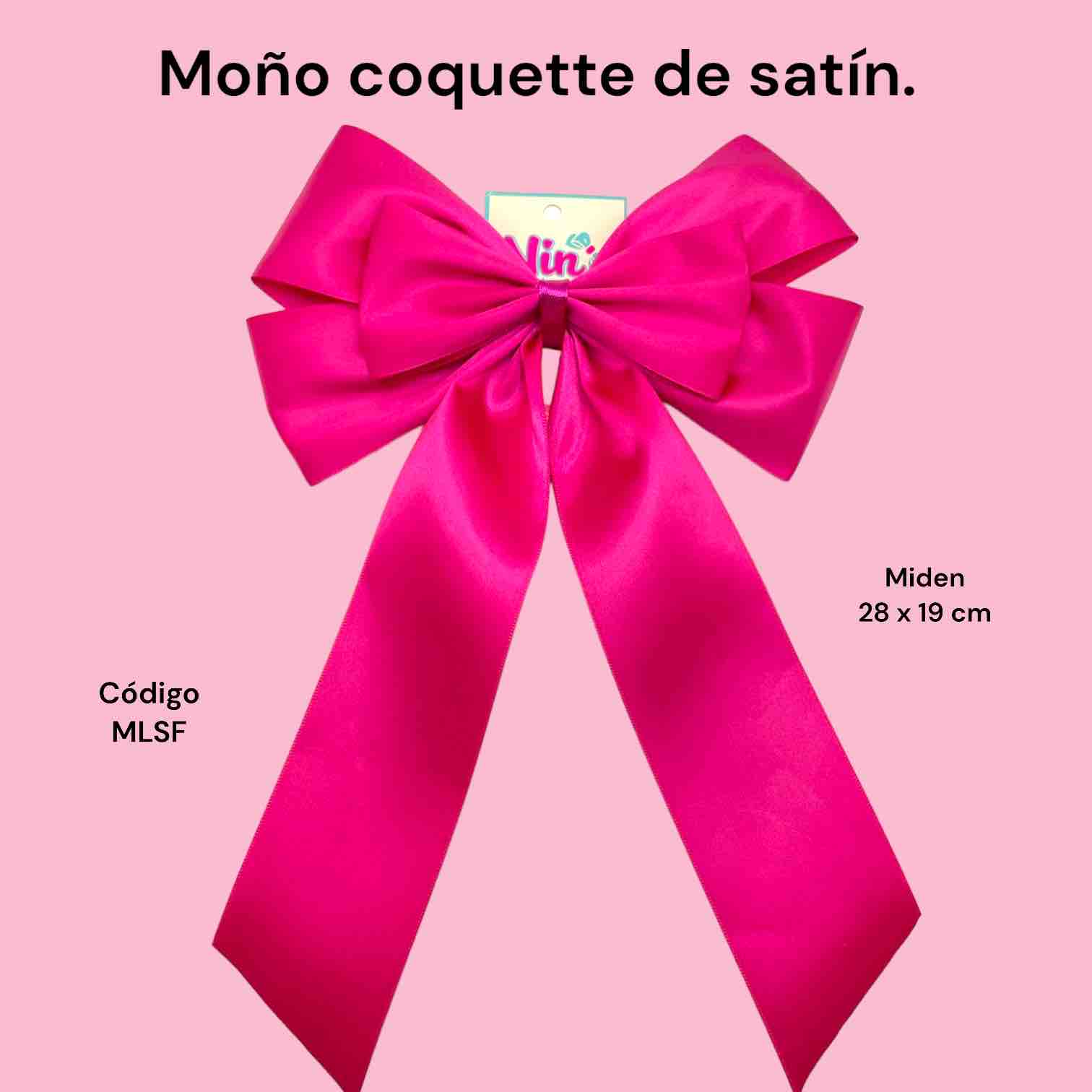 Moño coquette de satín | Nin Accesorios