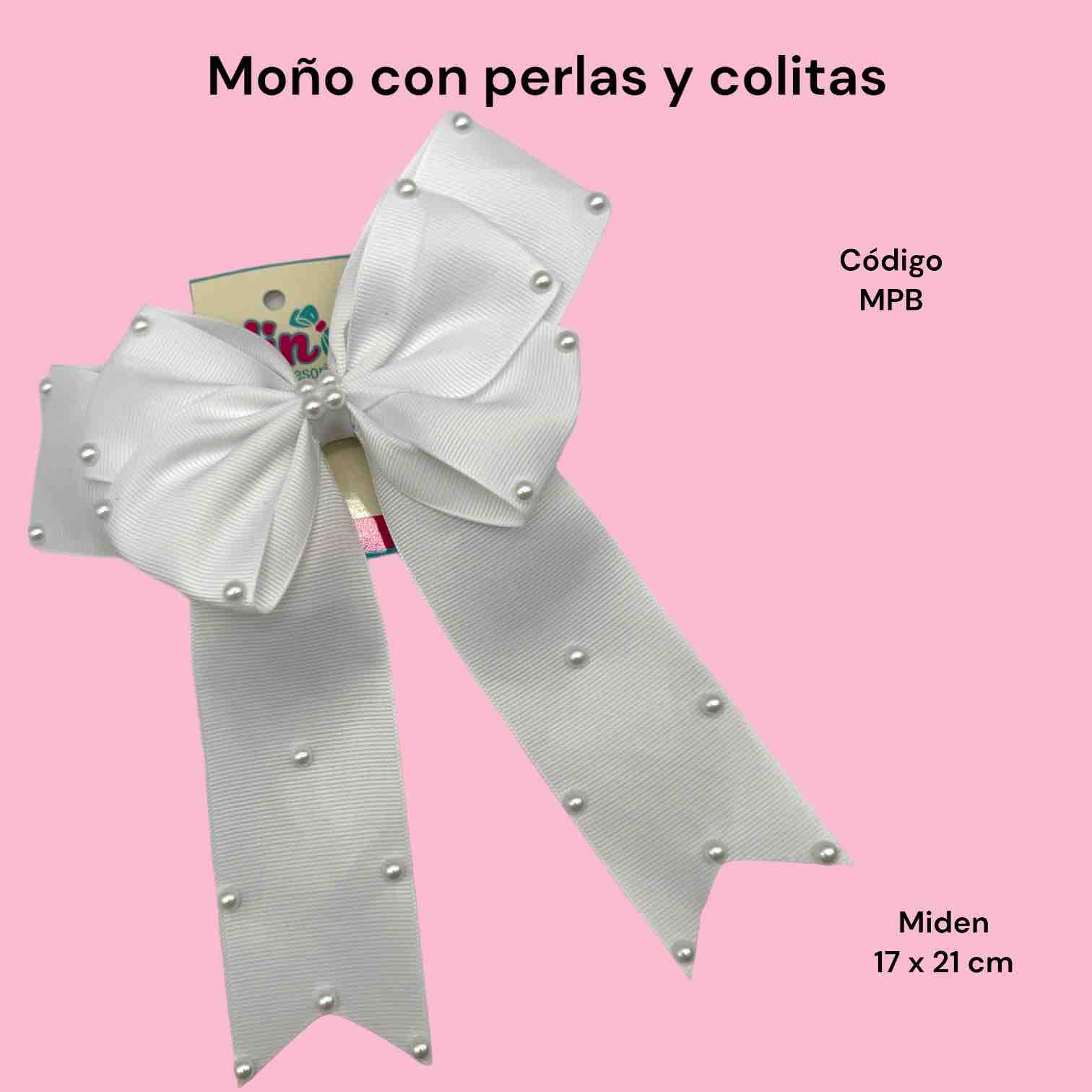 Moño con perlas | Nin Accesorios