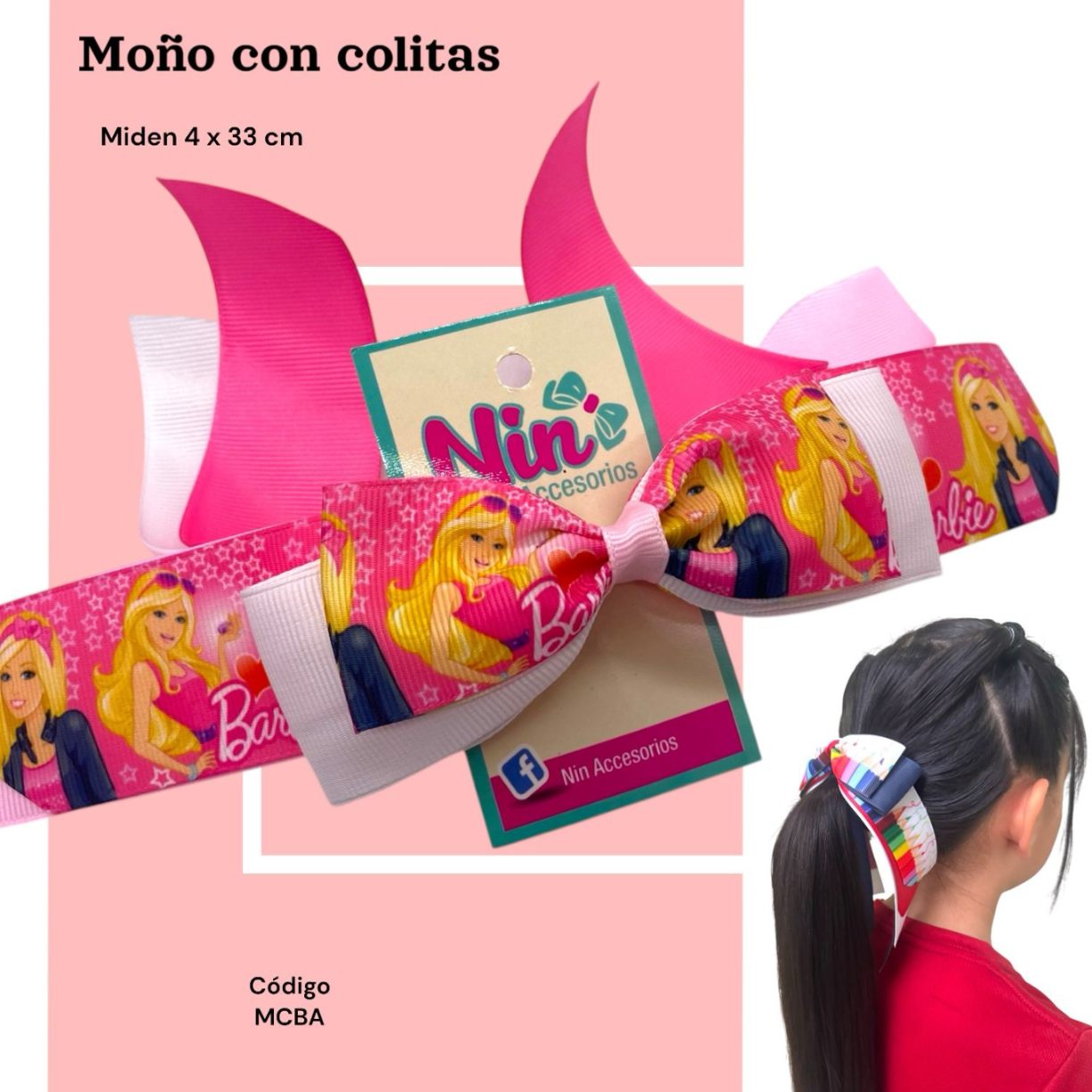 MOÑO CON COLITAS | Nin Accesorios