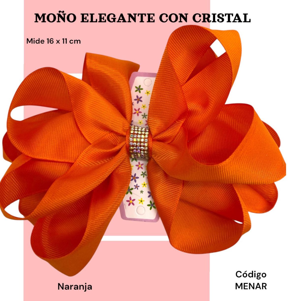 moño elegante con cristales | Nin Accesorios