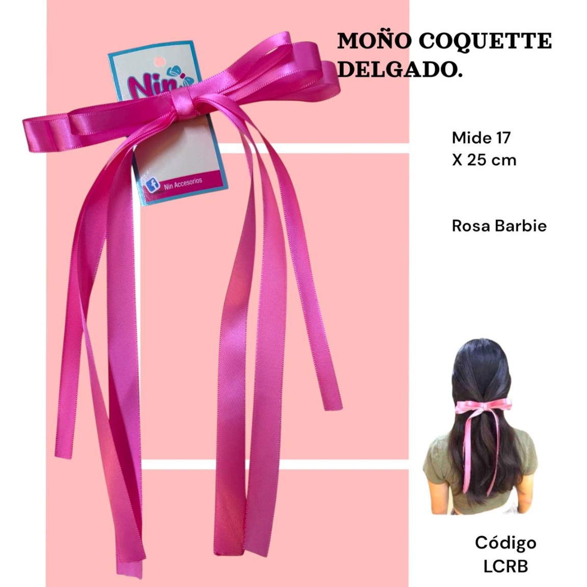 moño coquette delgado | Nin Accesorios