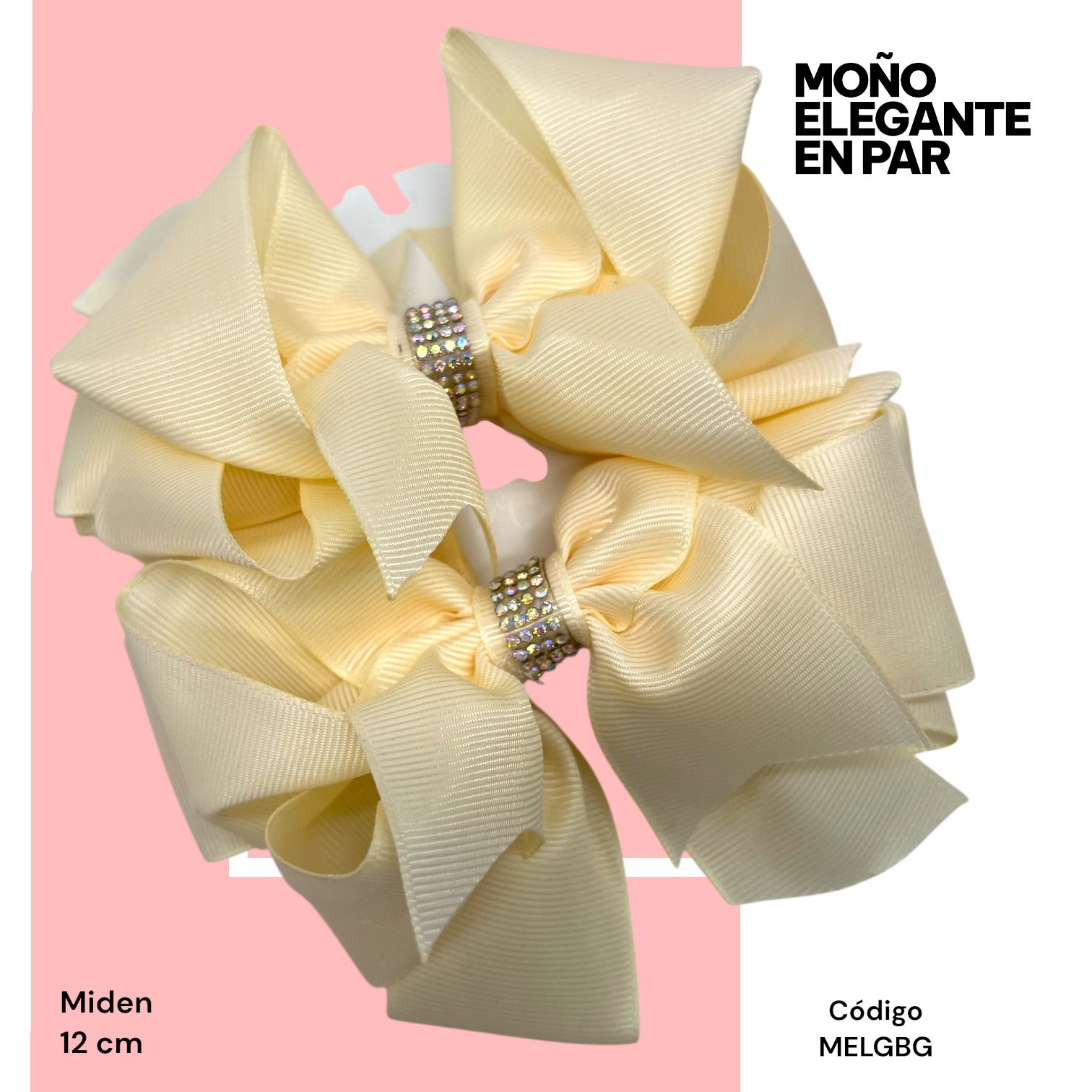 moño elegante en par | Nin Accesorios