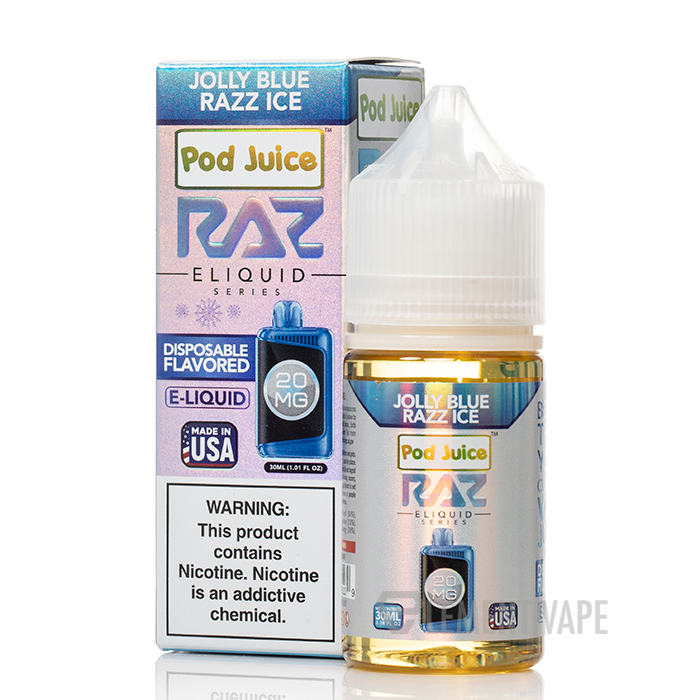 elf bar vape uk Miami Mint Pod Juice RAZ Disposable Collab Nic Salt E-juice 30ml main image 0