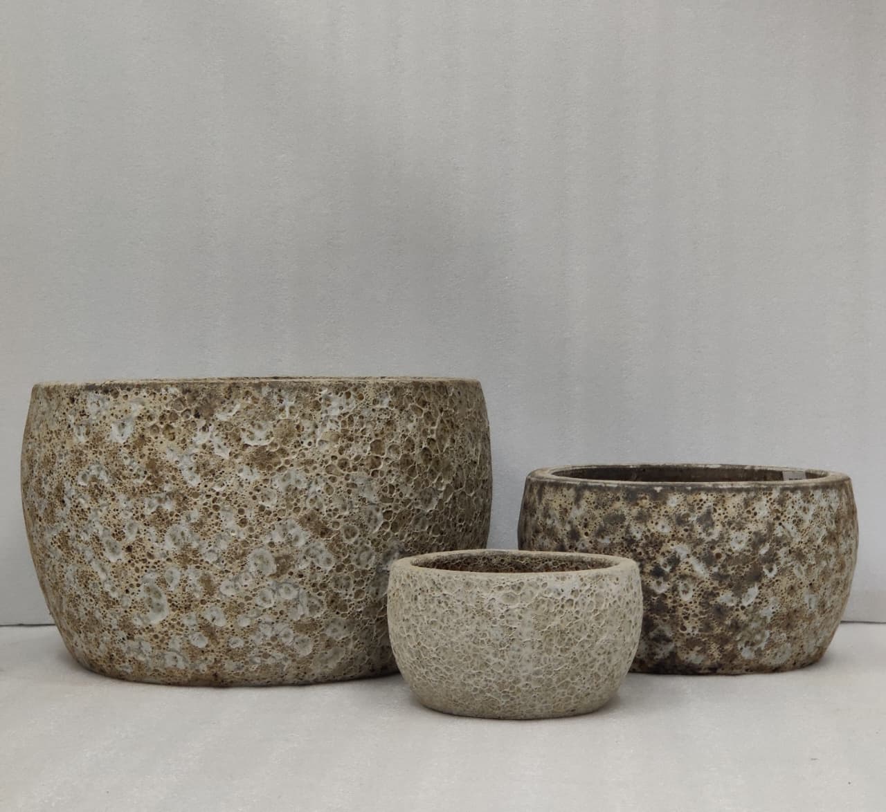 Ceramic Pot CAPPL-1019 Angkor Cream (S/3)