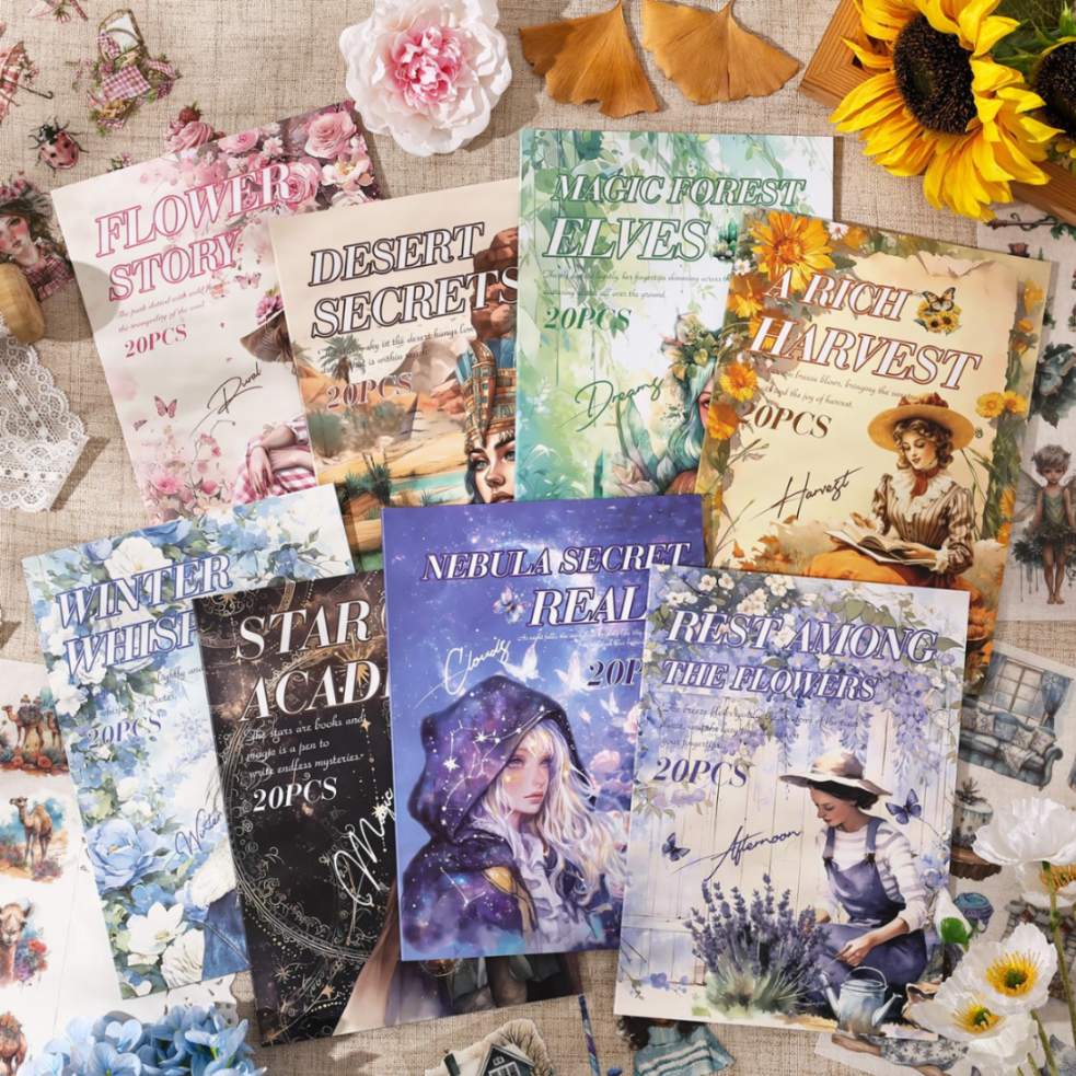 flower story sticker book set 8 | Arishto Enterprises