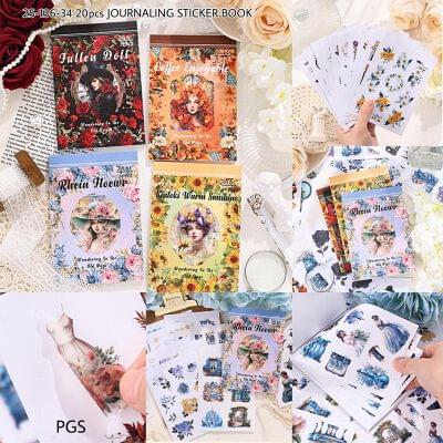 Flowers dreams sticker book set 6 | Arishto Enterprises