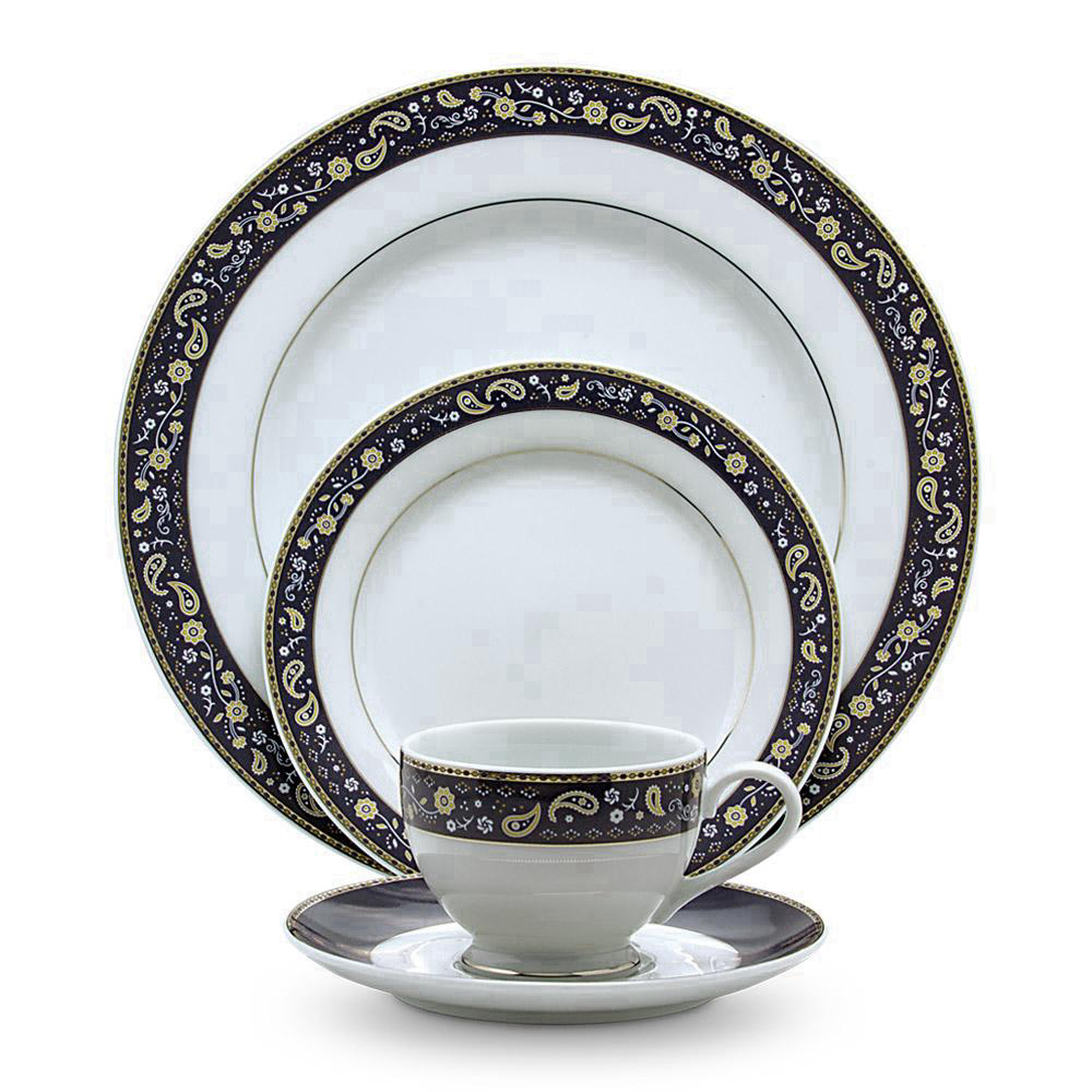 Paisley dinnerware outlet set