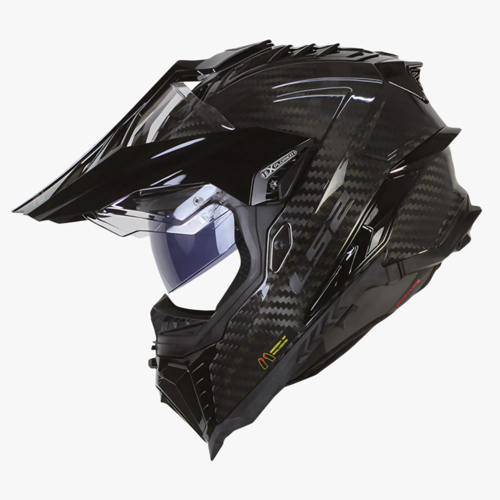 CASCO LS2 DOBLE PROPÓSITO MX701 EXPLORER SPIRE BLACK TITANIUM RED