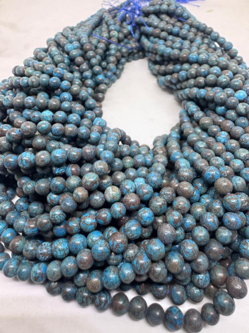 4 MM TURQUESA AFRICANA AZUL NATURAL | MAYORISTA DE PIEDRAS ...