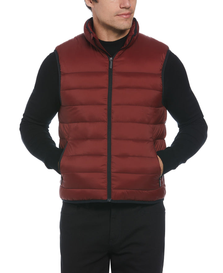 CHALECO PERRY ELLIS- RUSSET BROWN
