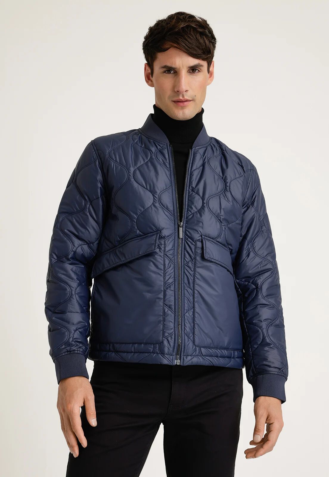 CHAMARRA PERRY ELLIS COLOR DARK SAPPHIRE