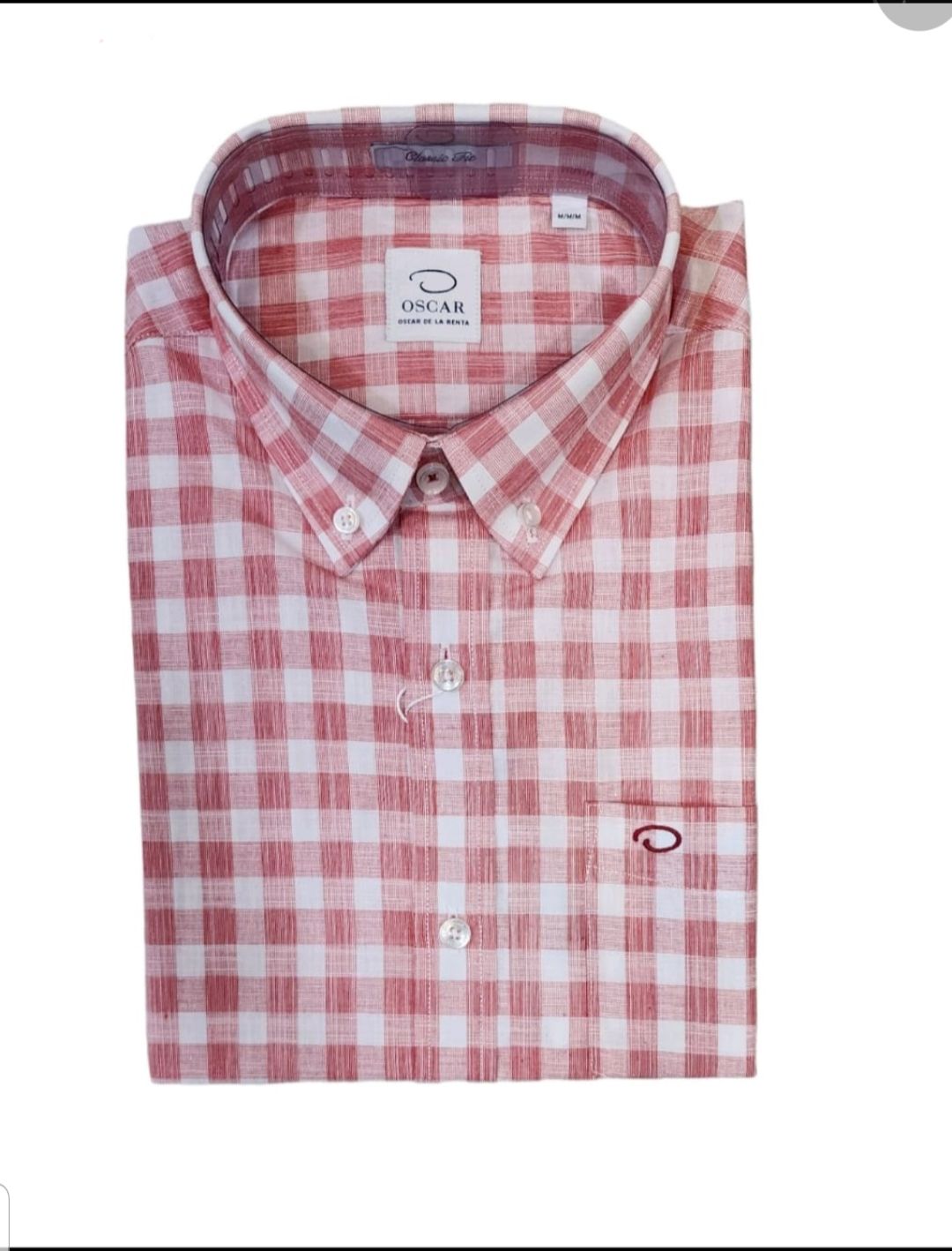 CAMISA M/C OSCAR DE LA RENTA - COLOR FIRE