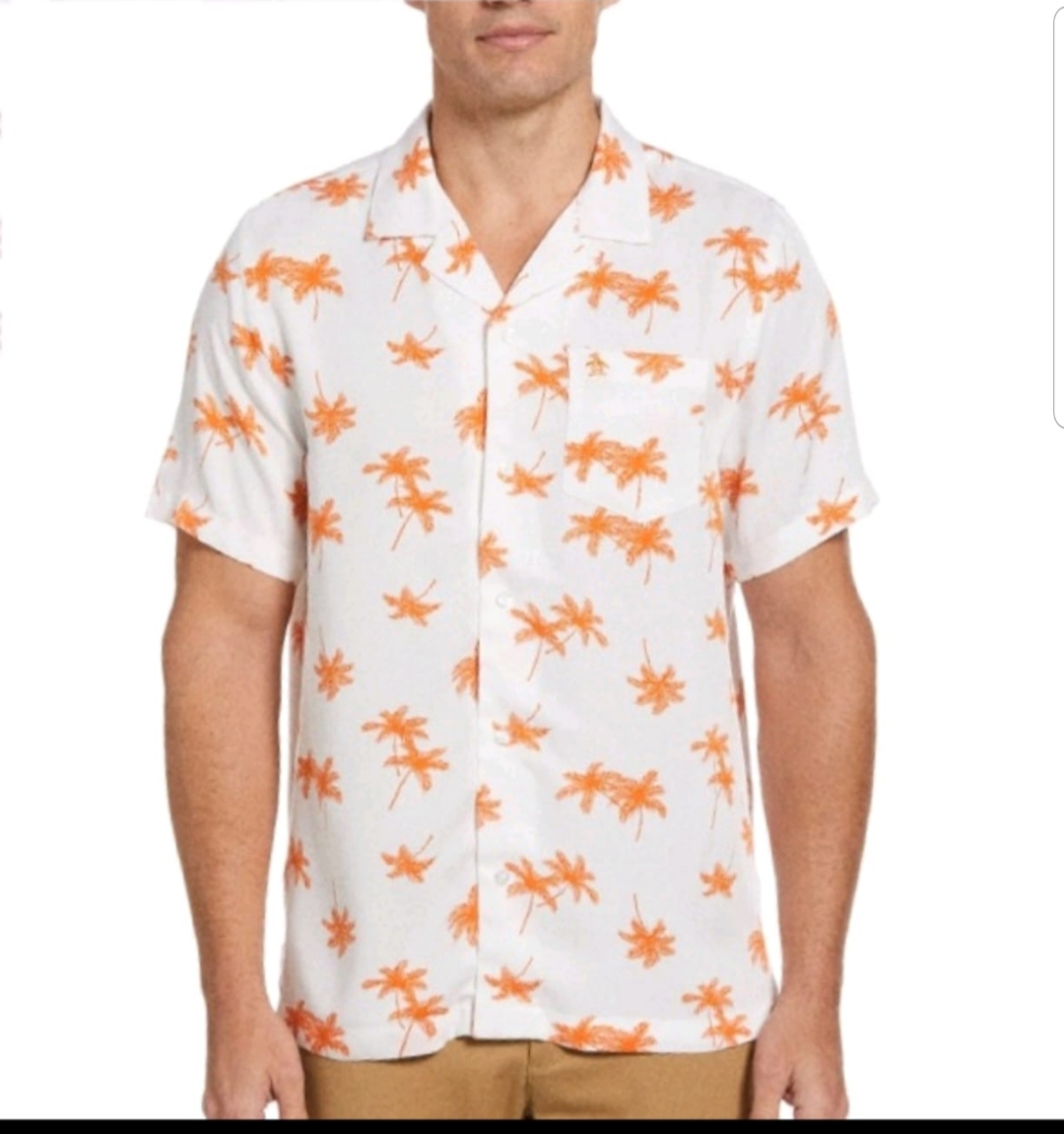 CAMISA M/C ORIGINAL PENGUIN- COLOR RUSSET ORANGE