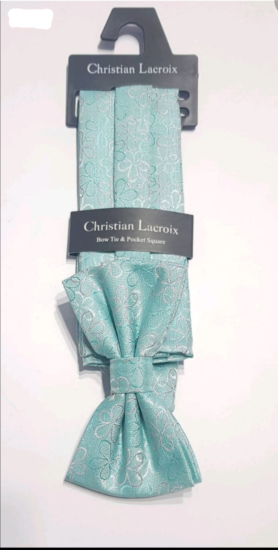 SET CORBATIN Y PAÑUELO DE SEDA CHRISTIAN LACROIX