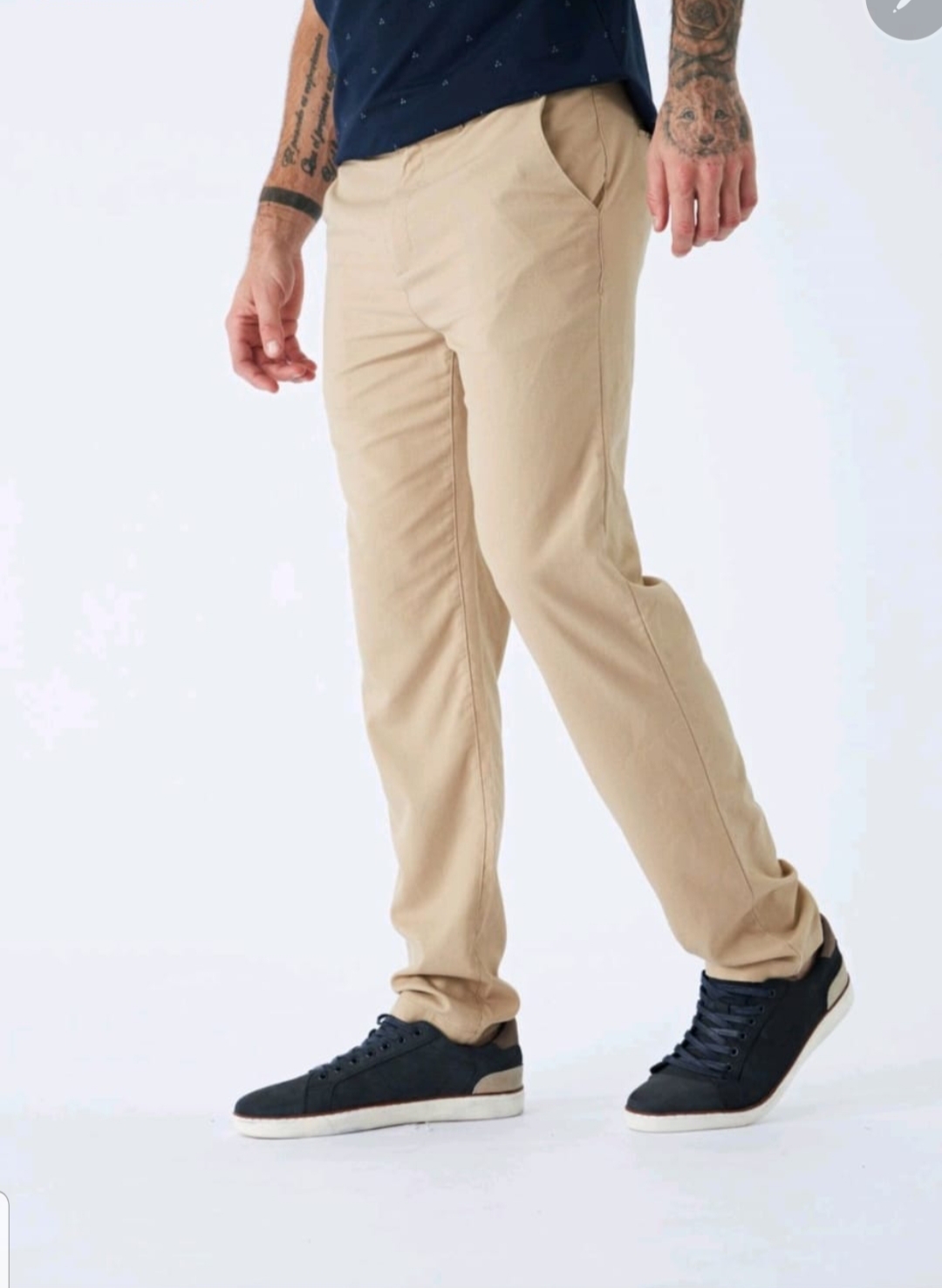 PANTALON  BROOKSFIELD  SLIM FIT, COLOR LT KHAKI