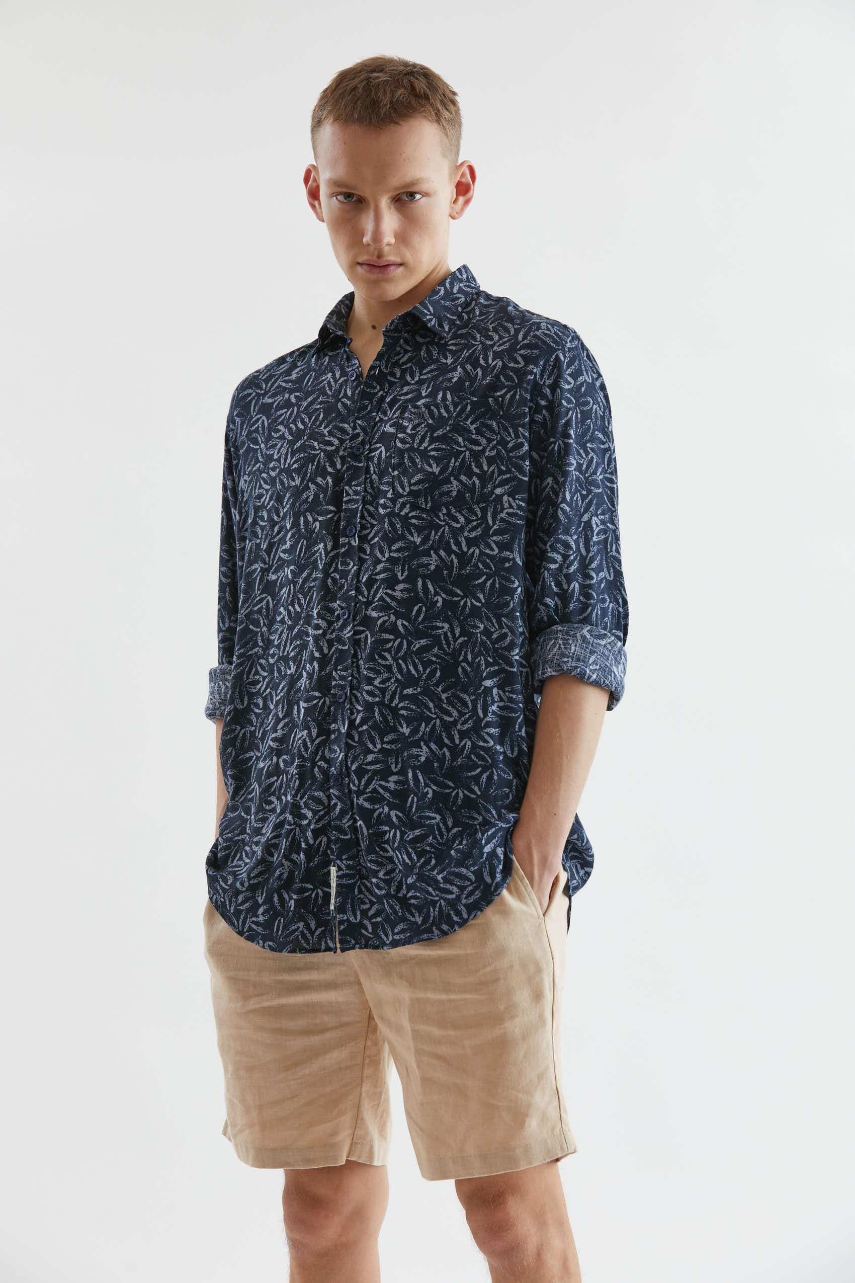 CAMISA M/L ORIGINAL PENGUIN  - COLOR DARK SAPPHIRE
