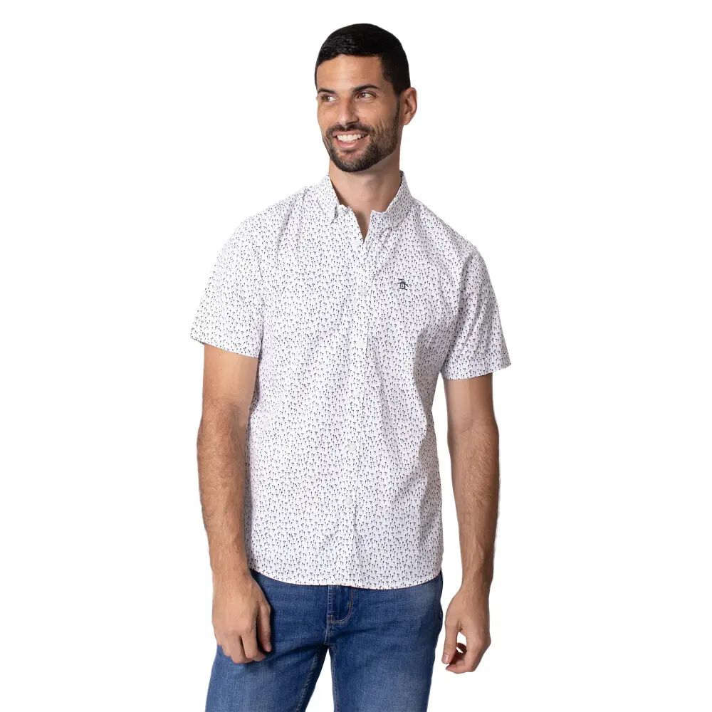 CAMISA M/C ORIGINAL PENGUIN  - COLOR BRIGHT WHITE