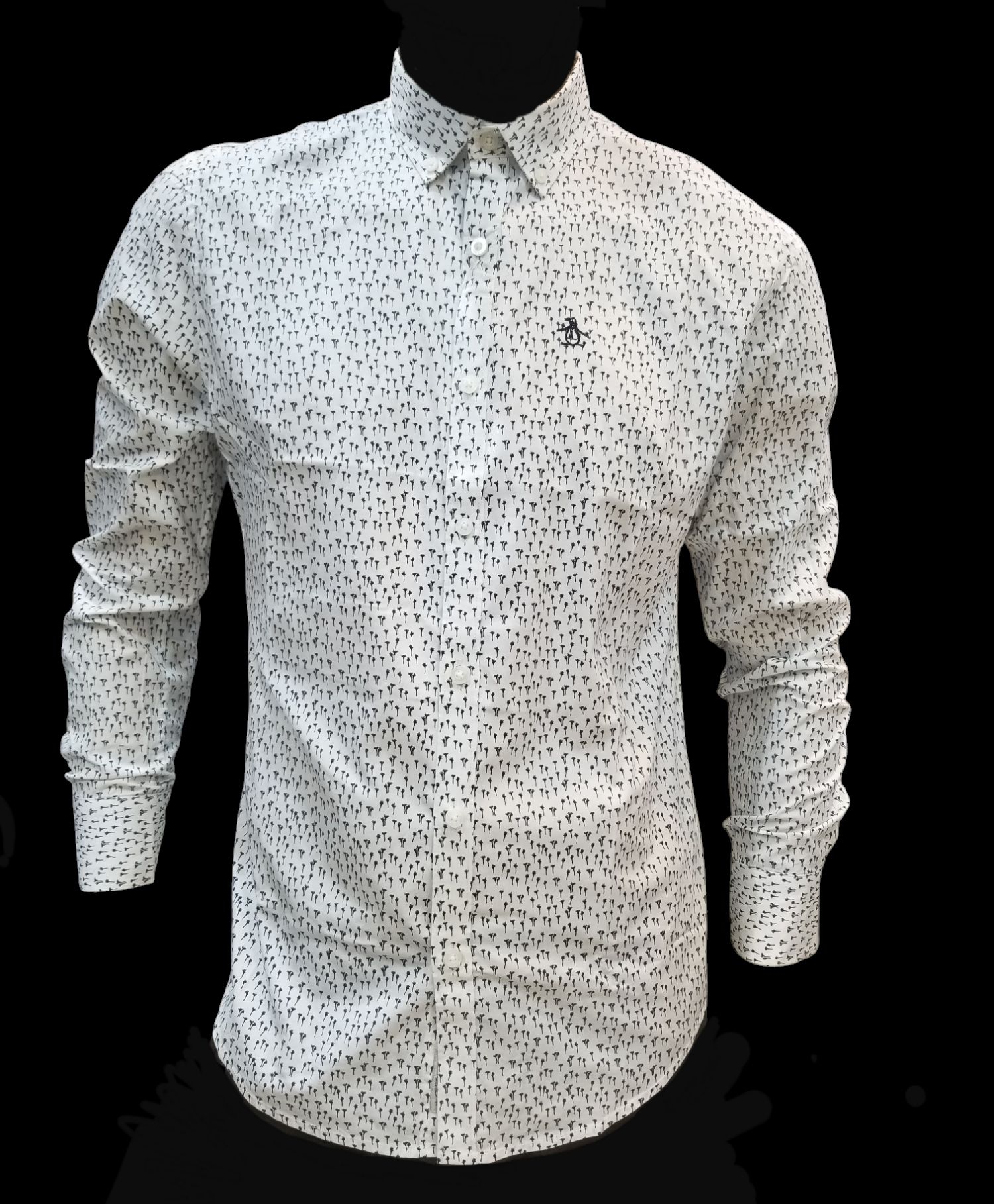 CAMISA M/L ORIGINAL PENGUIN  - COLOR BRIGHT WHITE