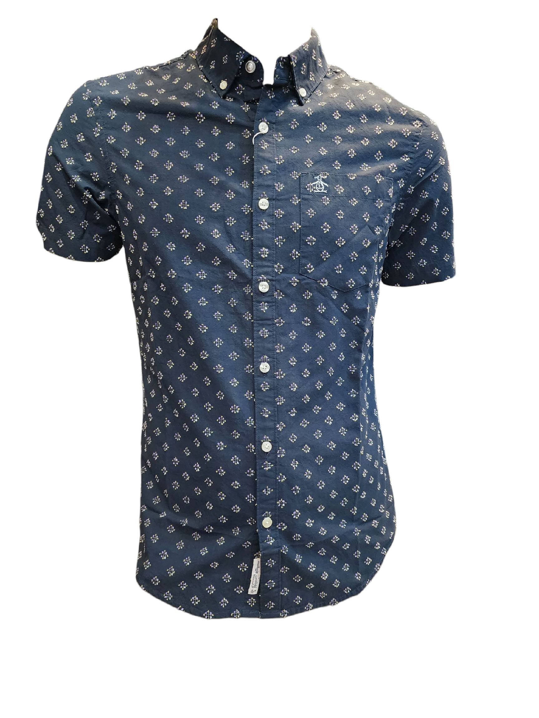 CAMISA M/C ORIGINAL PENGUIN  - COLOR DARK SAPPHIRE