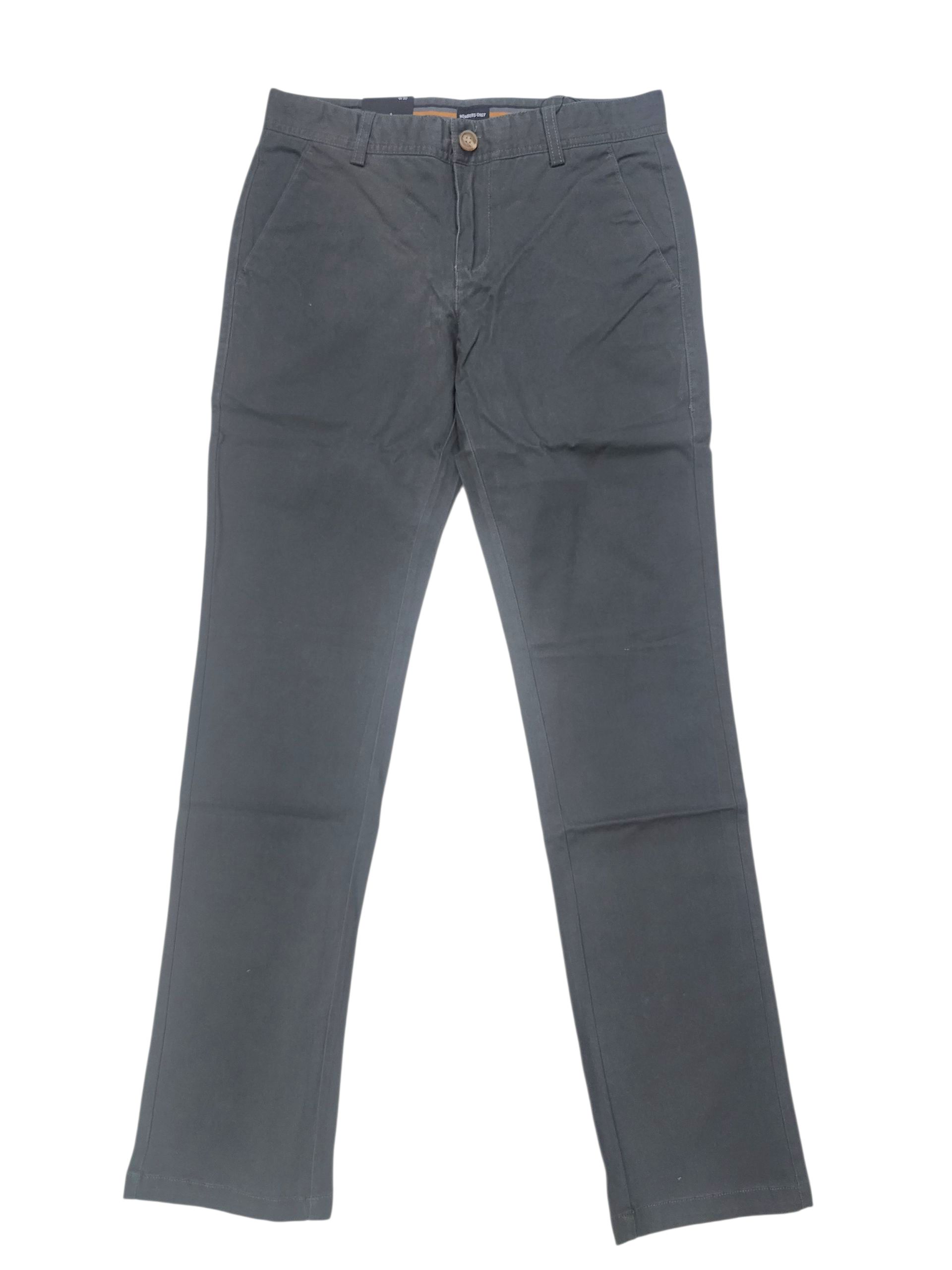 PANTALON MEMBERS ONLY - 4 BOLSILLOS COLOR CHARCOAL
