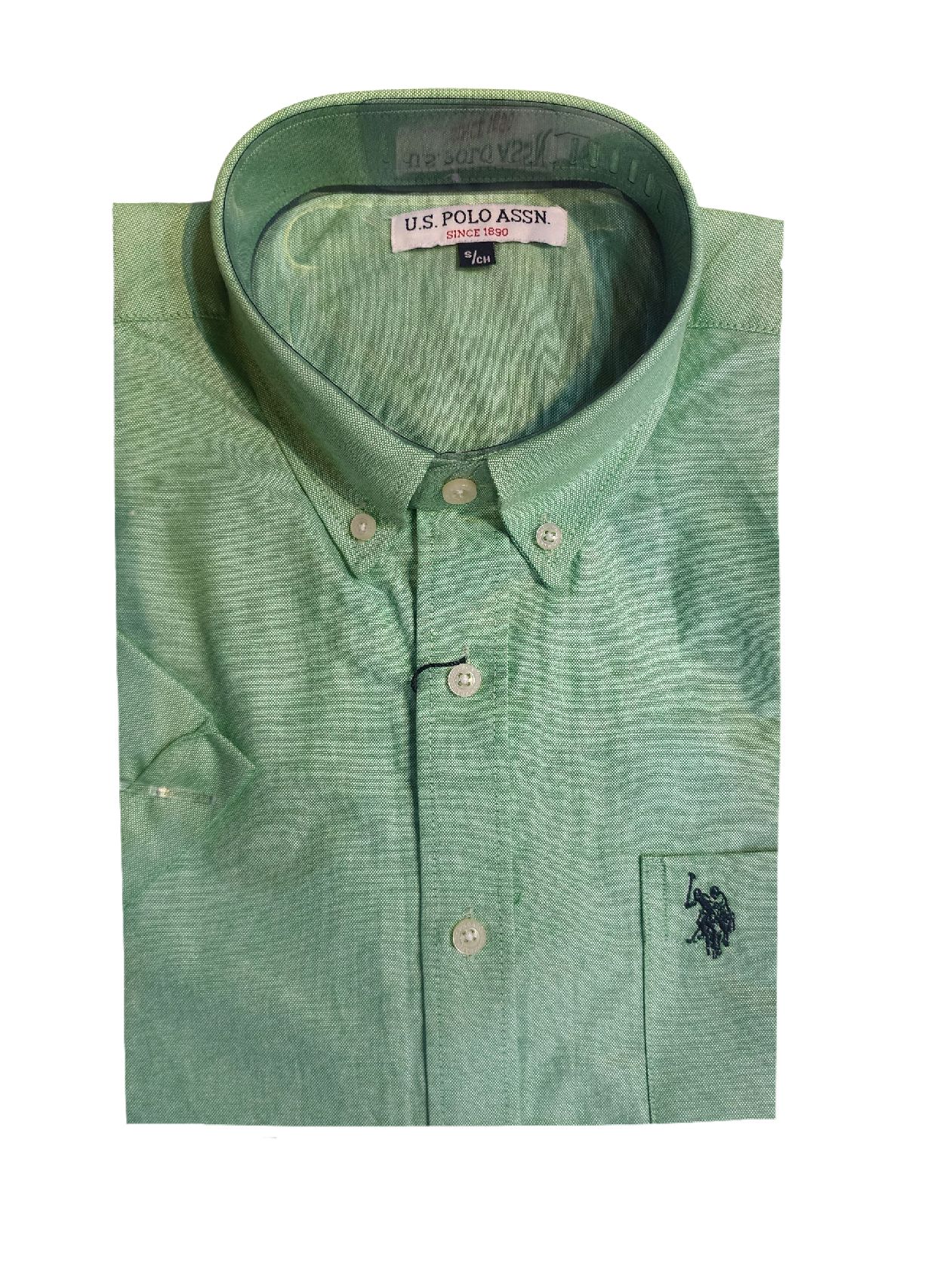 CAMISA MC REGULAR US POLO ASSN COLOR- GREEN