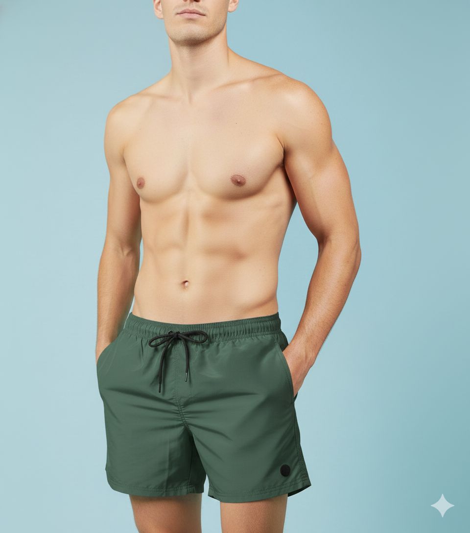 SHORT DE BAÑO JOHNNY COTTON - Color Green