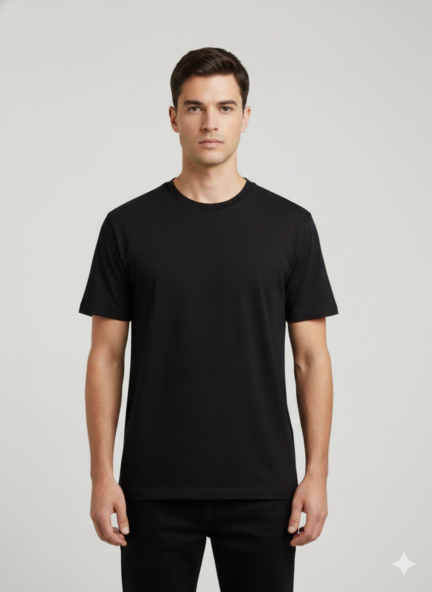 POLERA JOHNNY  COTTON- Color Black