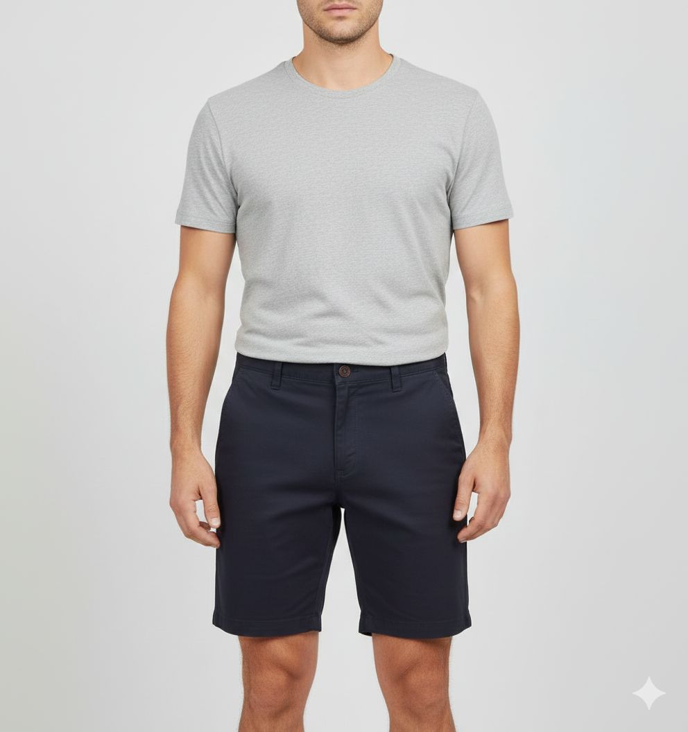 BERMUDA JOHNNY COTTON - Color Navy