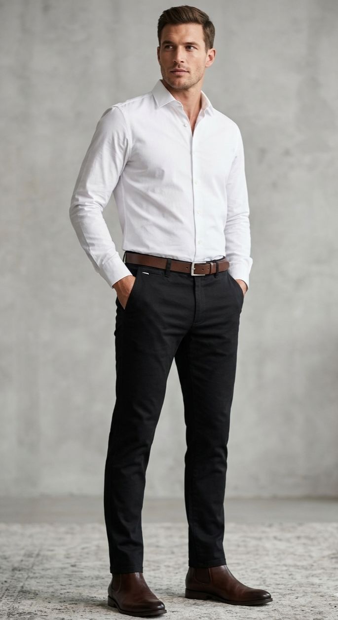 PANTALON MEMBERS ONLY - 4 BOLSILLOS  COLOR - BLACK