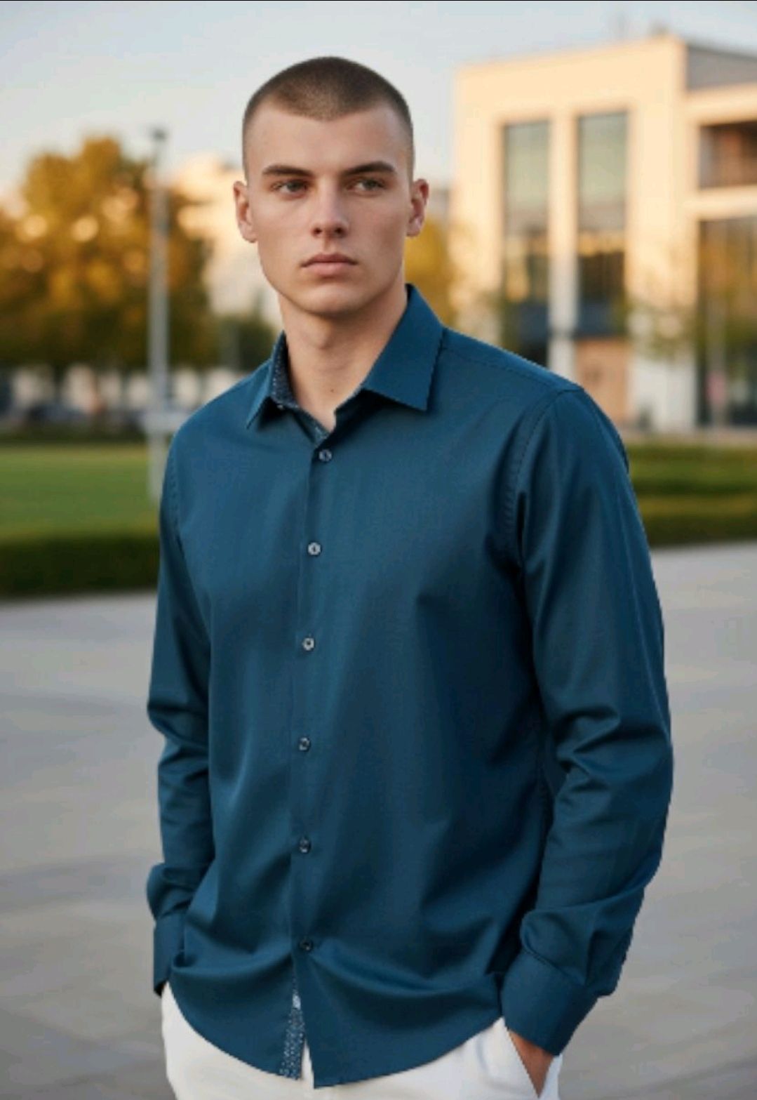 CAMISA MEMBERS ONLY M/L COLOR TEAL