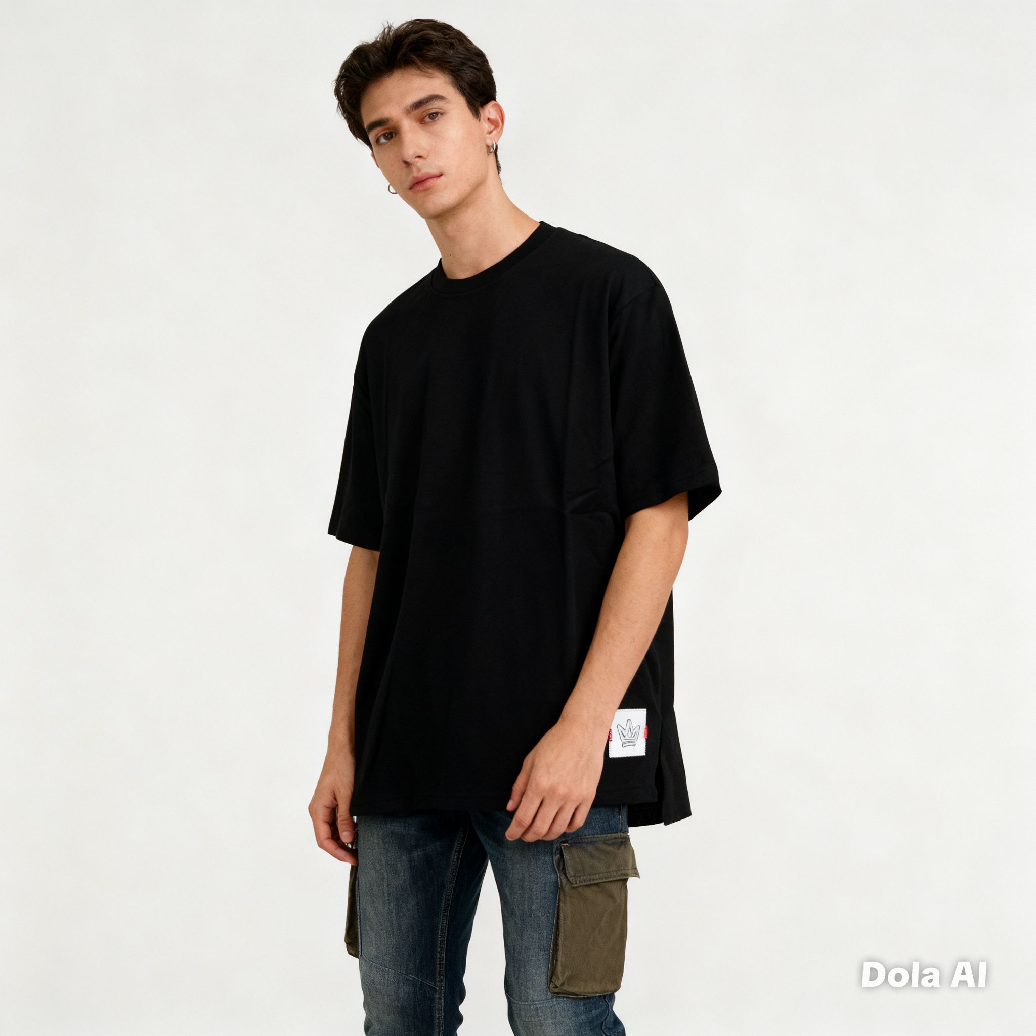 POLERA CHESSKING OVERSIZE- COLOR BLACK