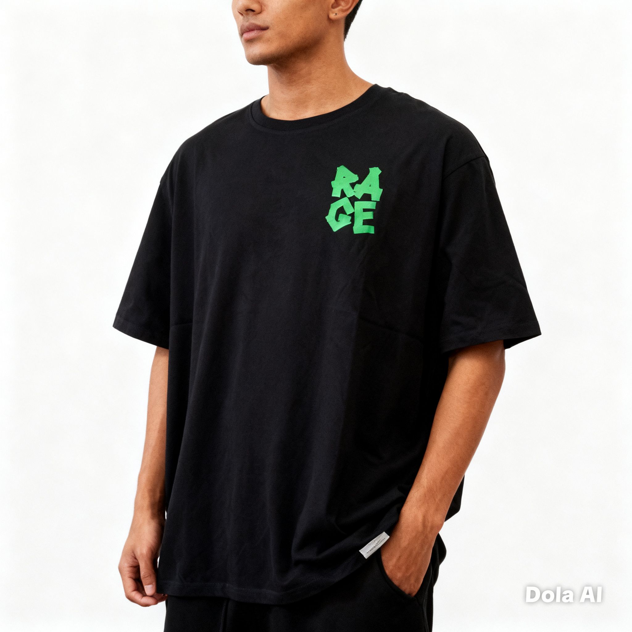 POLERA OVERSIZE CHESSKING- COLOR BLACK