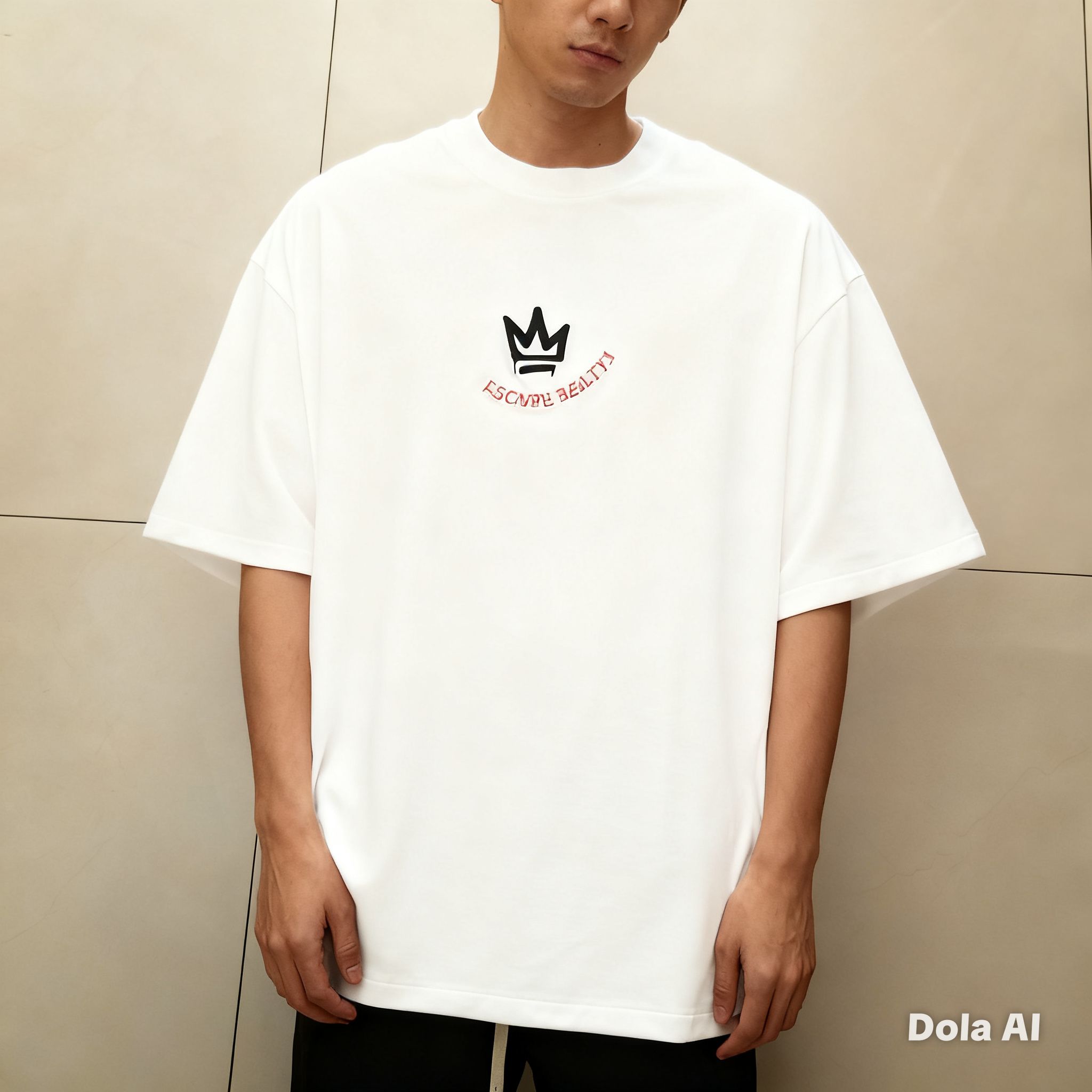 POLERA CHESSKING OVERSIZE- COLOR WHITE