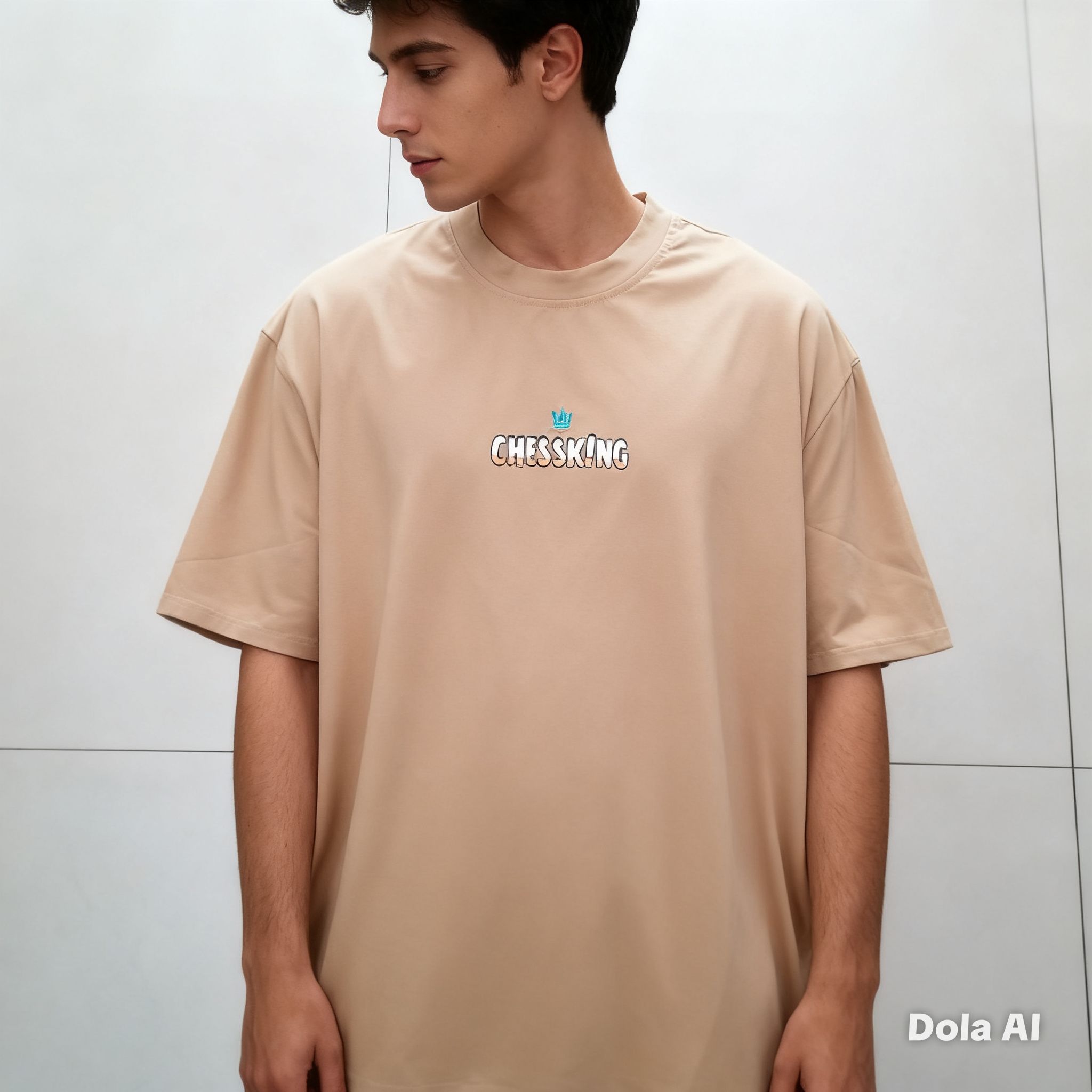 POLERA CHESSKING OVERSIZE- COLOR KHAKI