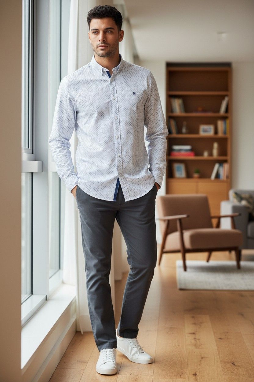 CAMISA  MEMBERS ONLY M/L COLOR  WHITE