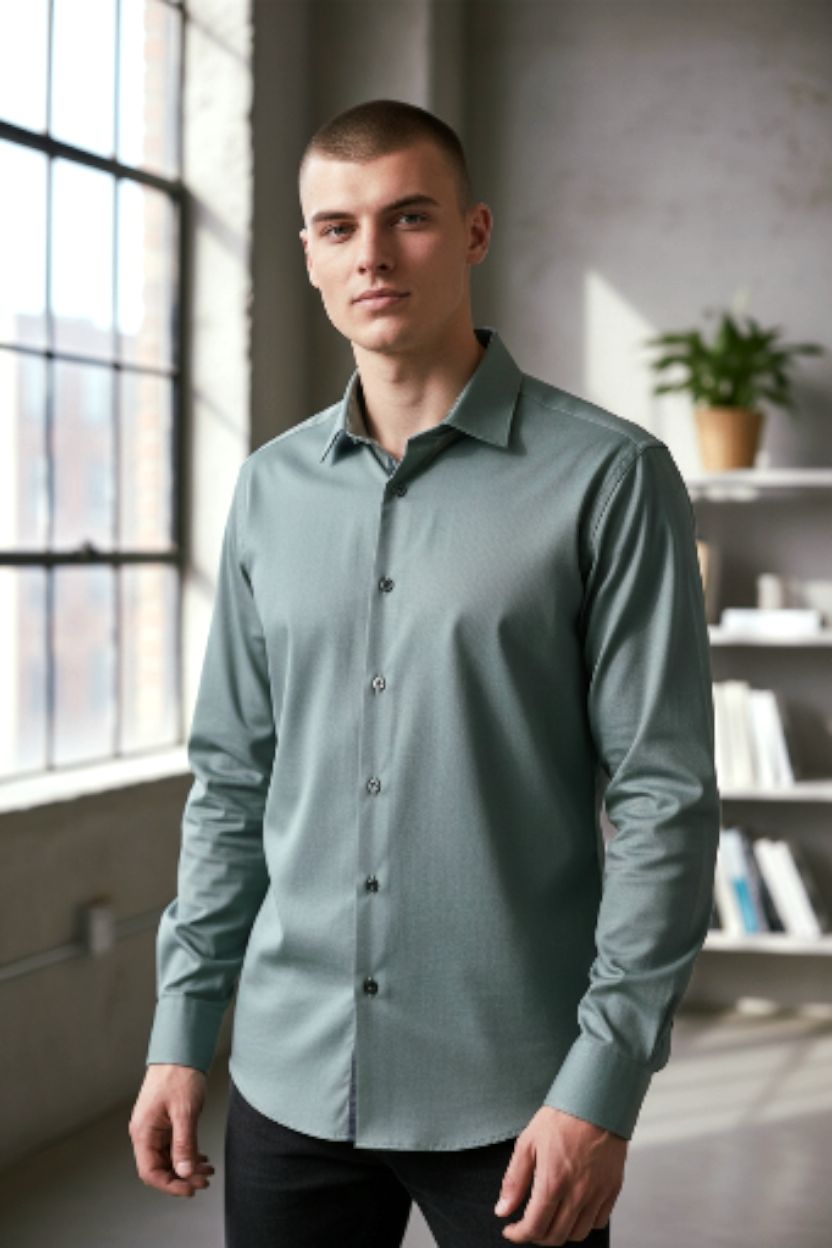 CAMISA MEMBERS ONLY M/L COLOR  SAGE