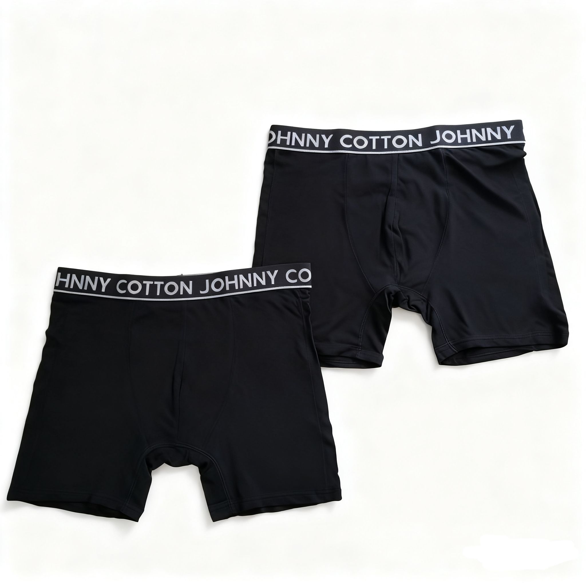 BOXER PACK 2 PZAS  JOHNNY COTTON- BLACK