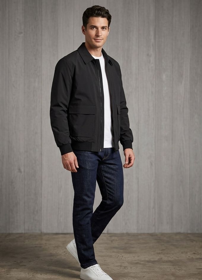CHAMARRA CARVEN
 COLOR - BLACK