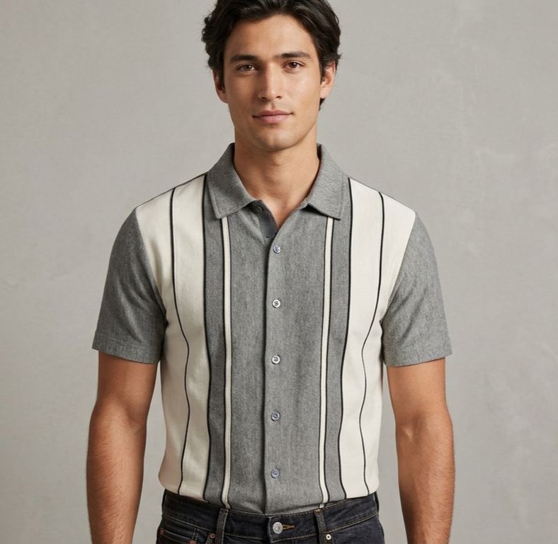 POLO CARVEN COLOR GREY