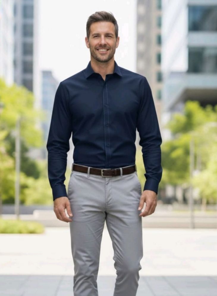 CAMISA M/L MEMBERS ONLY- COLOR NAVY