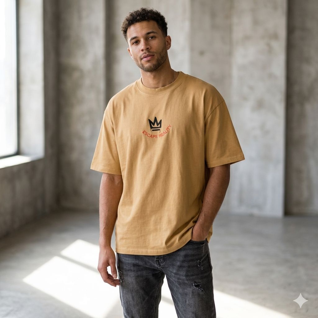 POLERA CHESSKING OVERSIZE- COLOR KHAKI