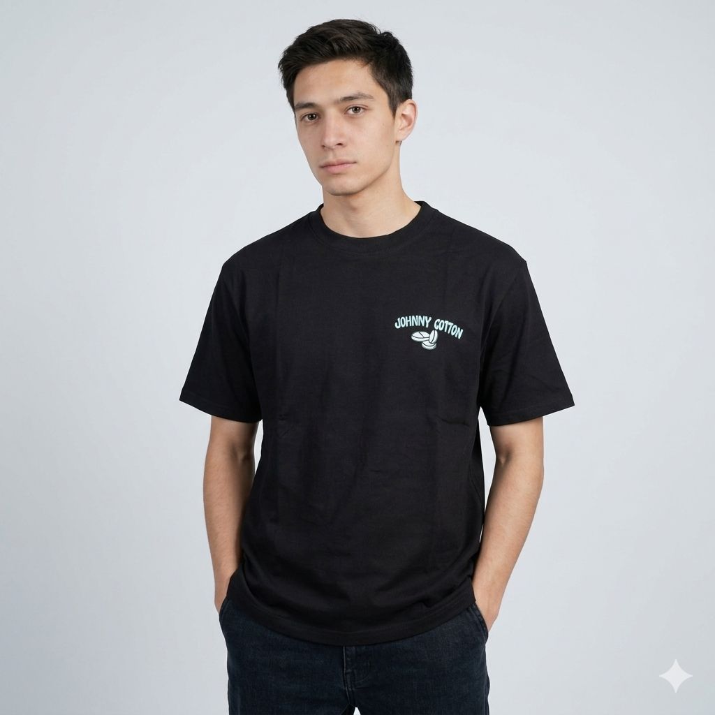 POLERA JOHNNY COTTON- COLOR BLACK