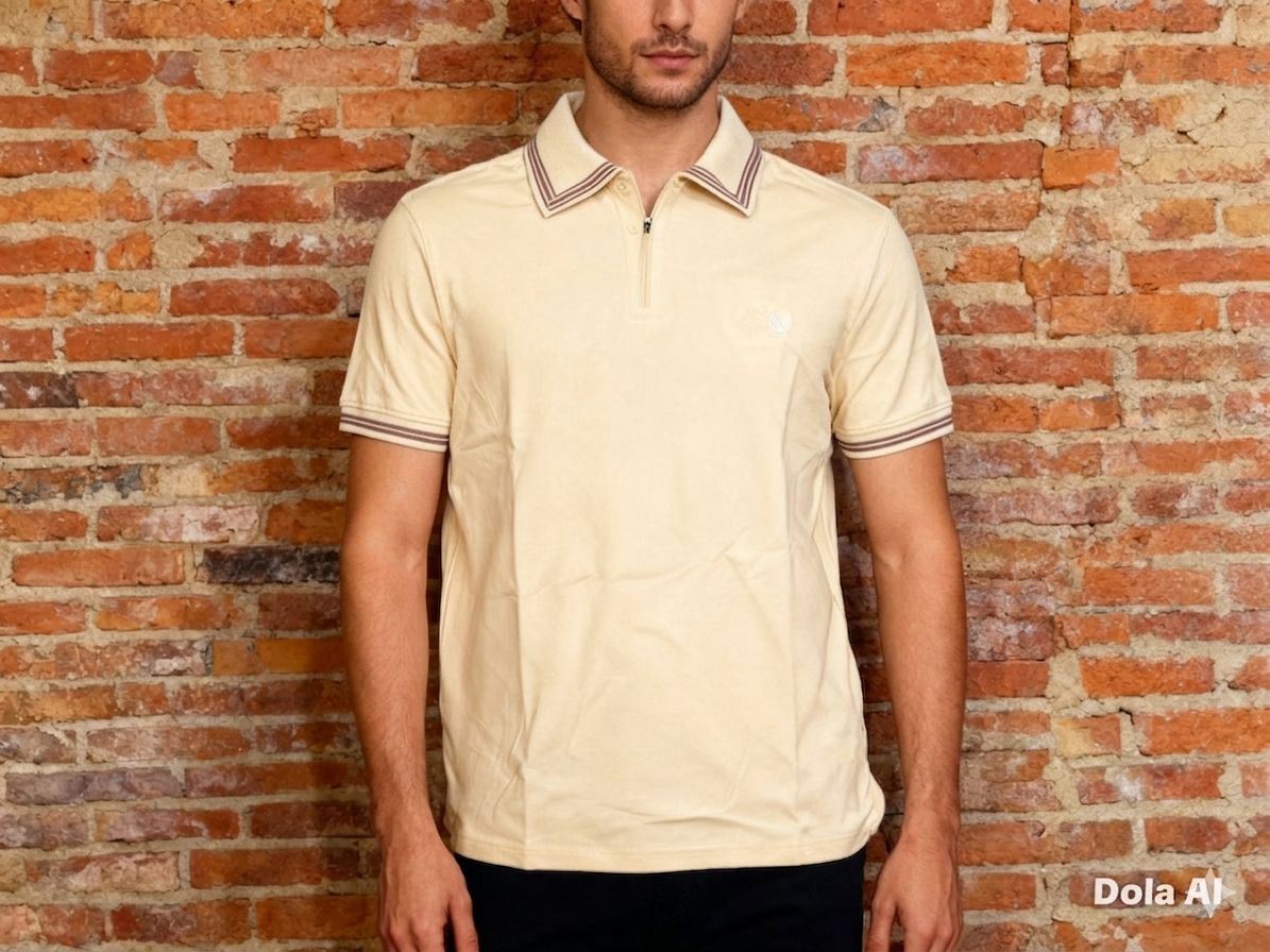 POLO JOHNNY COTTON- COLOR KHAKI