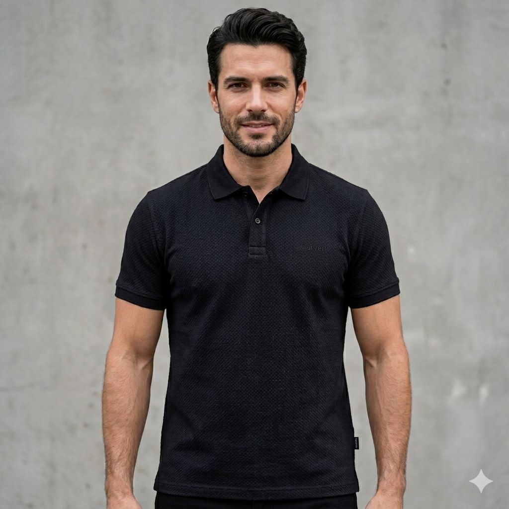 POLO CARVEN- COLOR BLACK